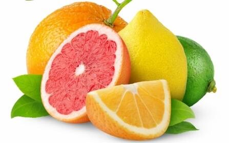 Vitaminai citrusuose, siekiant vyro galios
